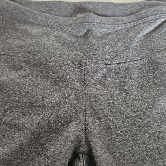Gray Women's Cropped Leggings - Picture 16 of 16